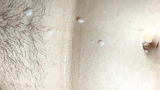 Close-up Fucking of a Stepmom-milf with a Hairy Pussy and a Cumshot