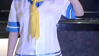G-cup Waistline Perfection in Cosplay, Solo Charm Captured Through a Playful Private Moment Angle1