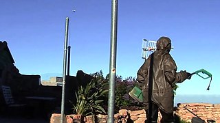 Amateur fetish BDSM action with redhead