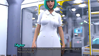 Stranded in Space - Hot Busty Doctor Deepthroats My Big White Cock. She Has No Gag Reflexes