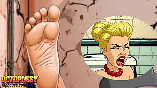 Gloryhole: Married Housewife Fucked in the Mouth and Asshole in a Dirty Public Toilet