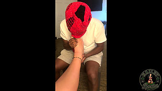 Domme Foot Fetish- Rewards Slave with a HandJob