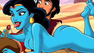 Genie Girl Jerk off Dick to Adaddin. Fairy Tale Story