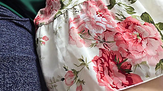 Shameless Stranger Slide His Dick and CUM Hard Under My Skirt in a Crowded Subway Train