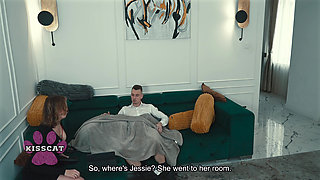 Will Step Dad Fuck and Cum Inside Step Daughter Jessie Ames in Share Bed While Step Mom?