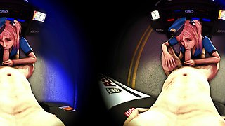 Two 3d cartoon cuties are ready for their bath