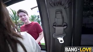 Kira Perez Gets Fucked Hard on the Bus - Blowjob & Facial