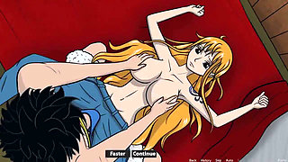 One Slice of Lust - One Piece Sex - Part 4 Playing with Nami's Big Tits by Loveskysanx
