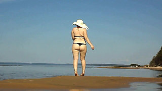 Hot MILF on the Beach -15