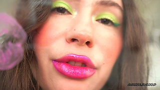 Bankrupt by Kisses Greedy Purple Wet Kiss Custom