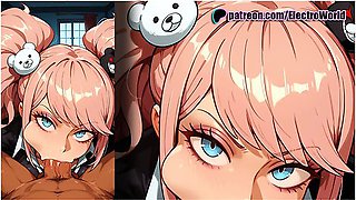 Junko Enoshima Screaming Uncontrollably From Rough Fuck - Car Toon