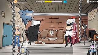 Adult anime games featuring uncensored action with big boobs and female orgasms