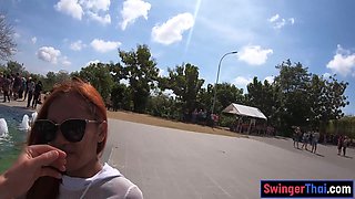 Thai GF thanks BF by jerking and riding