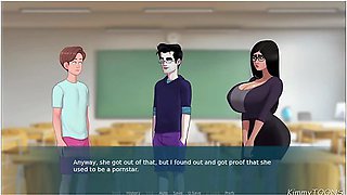 Sexnote - Ms. Mia Part 3 - Teacher Suck Students Dick Annd Swallows His Cum With Mia Khalifa And Car Toon