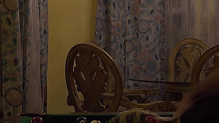 Mature Wife Big Boobs with High Heels Fucked on Pool Table to Orgasm