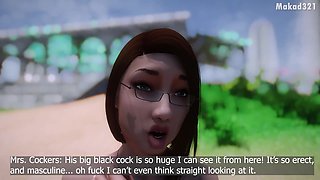 White MILF's 3D Hentai BBC Passion Ignites Wild Anal Heat