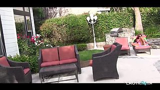 Stacy Jay gets her tight pink pussy pounded hard by Jerry Kovacs in the pool