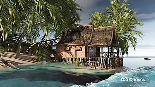 Captivating femme at sloppy blowjob dirt