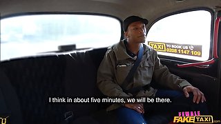 Chick faux taxi - blonde princess Nathaly Cherie gets her palm on her very first Big Black Cock