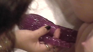 Two Busty Horny MILFs Worshiping One Cock