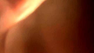 Cute amateur asian web cam girl playing with her toy