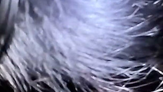 Night Pickup Downjacket MILF Fantasy. Smoking, Car Blowjob and Cum on Glossy Jacket