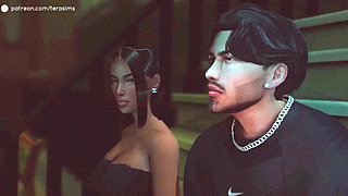 Taking two cocks in front of my crush