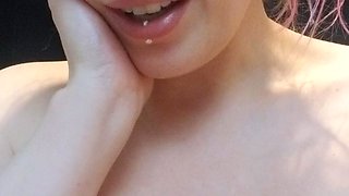 Big boobs milf masturbates with her dildo