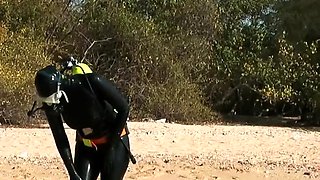 Latex Veronica black latex diving