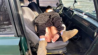 Lesbian Organizes Huge-Dildo Ride in Public Car