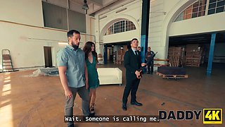 Daddy4k. little crevice for a lovely warehouse deal