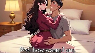 Stepmother teach inexperienced stepson how to fuck