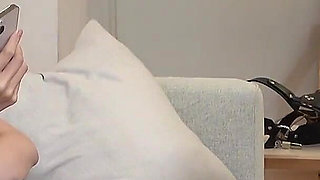Cuckold Husband Licks Creamy Pussy, Cheating Wife Gives Him Three-minute Chance to Fap, Time Runs Out Puts Chastity Belt Him