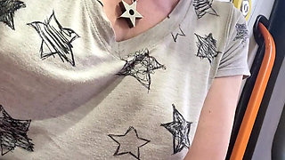 Pussy N Pubes Play in Transport Makes My Fingers Smell Amazing!