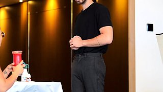 I HIT ON MY FRENCH WAITER AND FUCKED WITH HIM DURING ROOM