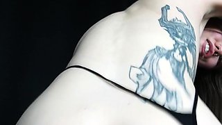 Ass gaping fetish ho toys her clit hard