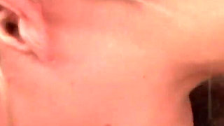 Sweet blonde lesbian loves to pleasure her friend on the bed