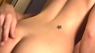 Ashli Orion gets the huge cock hard and sucked it deep