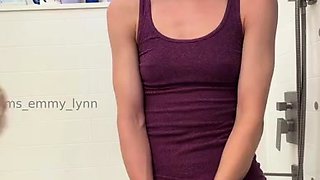 Amateur blondie solo anal masturbation