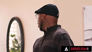 DEVILS FILM - Horny Victoria Voxxx Caught Masturbating In Rental Then Fucks Owner Hard