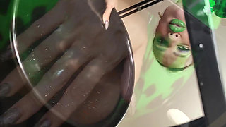 Latex Goddess Pisses and Farts in Your Face, Pathetic Toilet Slave