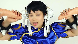 VirtualGeisha - Chun Li Takes Two Cocks Like A True Slu