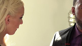 Kenzie Taylor Seduces with Blonde Charm in Interracial Bliss