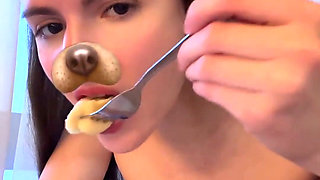 Mukbang Asmr Naked - Eating Dumplings, Red Panties & Naughty Russian Conversation