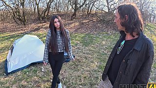 Stanley Johnson and his wife fucked by italian brunette Vanessa Alessia