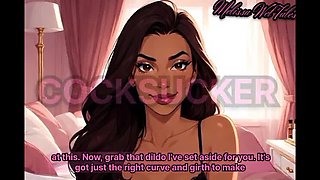 Mistress Teaches Sissy Cock Sucking With Panties - Femdom Feminization JOI