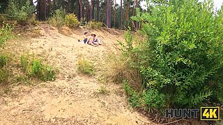 Hunt4k. as briefly as she witnessed the currency, she immediately commenced smoking a stranger's dick on the beach