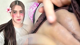 Sex with cute virgin ended with dirty panties