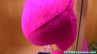 Cfnm porn star cheerleaders get a facial