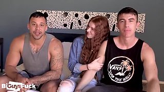 Real Life Couple Fuck Latino King - Bisexual MMF Threesome with Blowjob & Cumshot